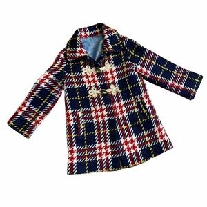 GUCCI Kids Plaid Pea Coat Size 100